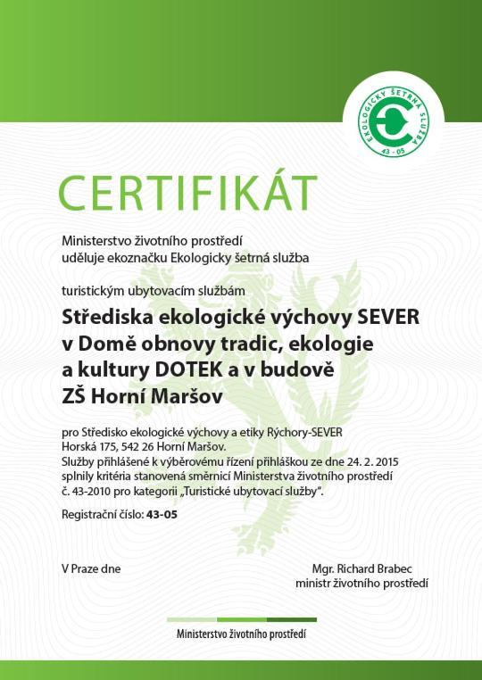 Ekocentrum Dotek Horni Marsov Bagian luar foto